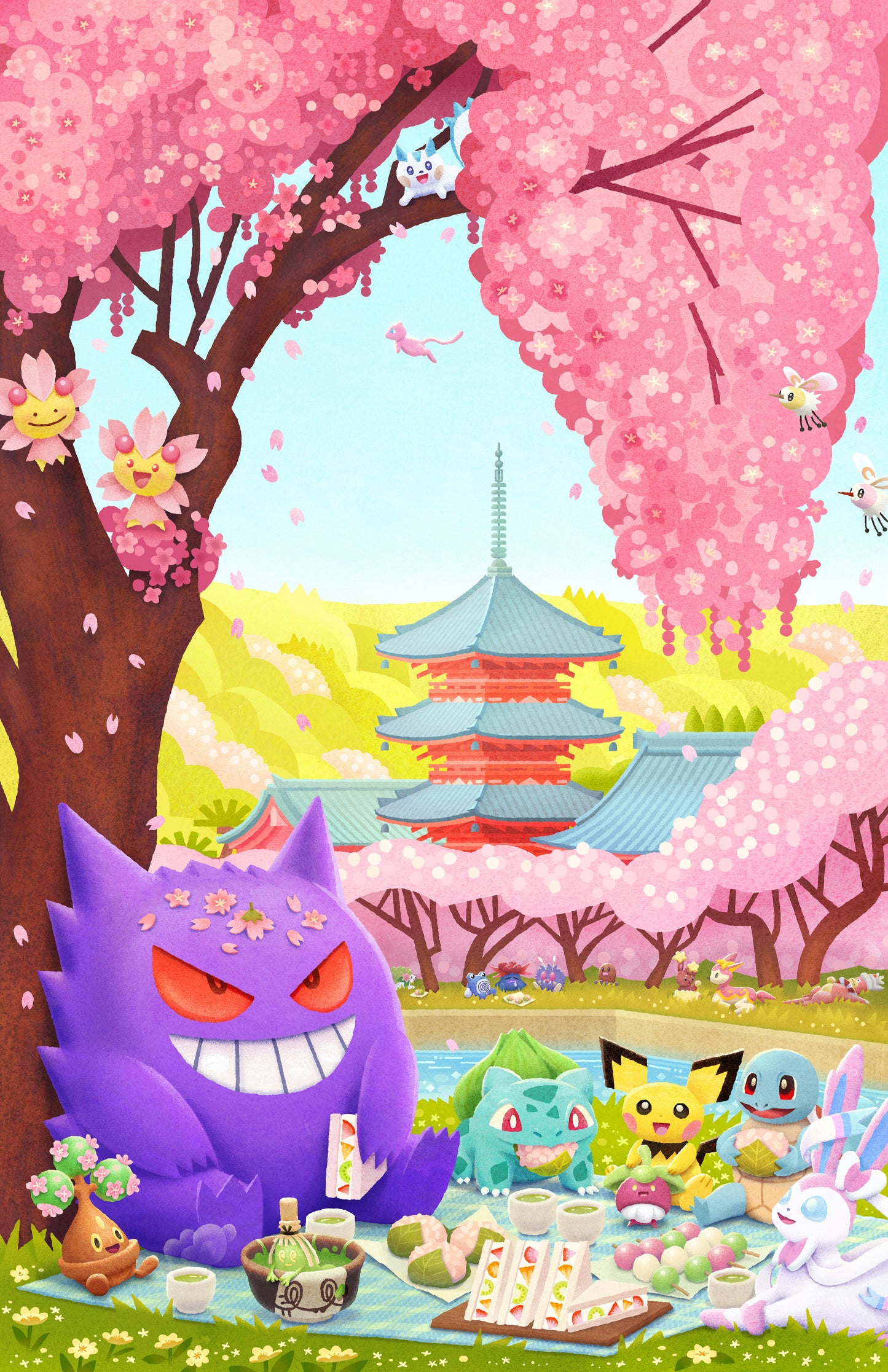 Sakura Picnic Art Print