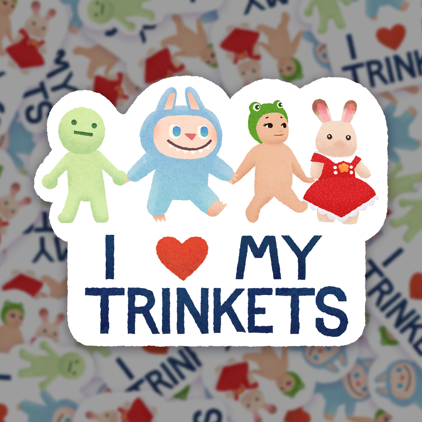 I <3 My Trinkets Sticker