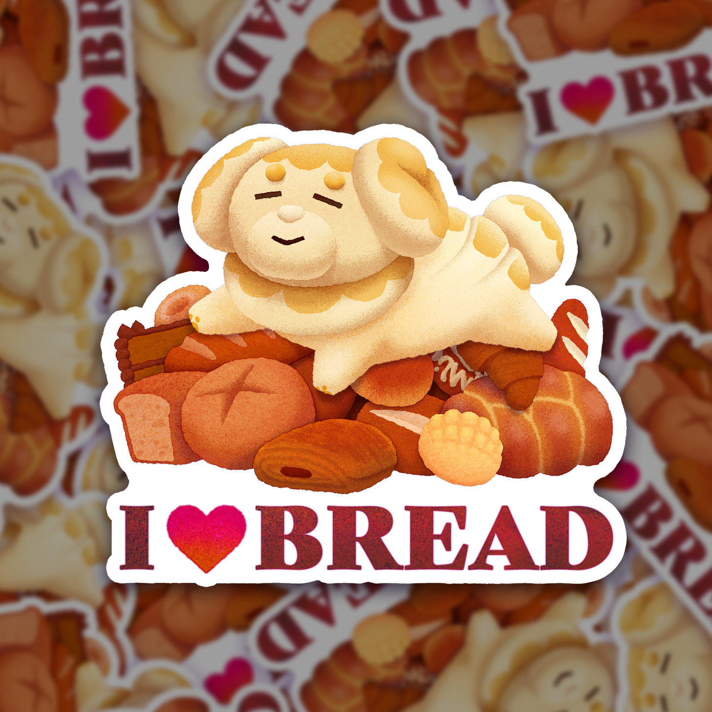 I <3 Bread Sticker