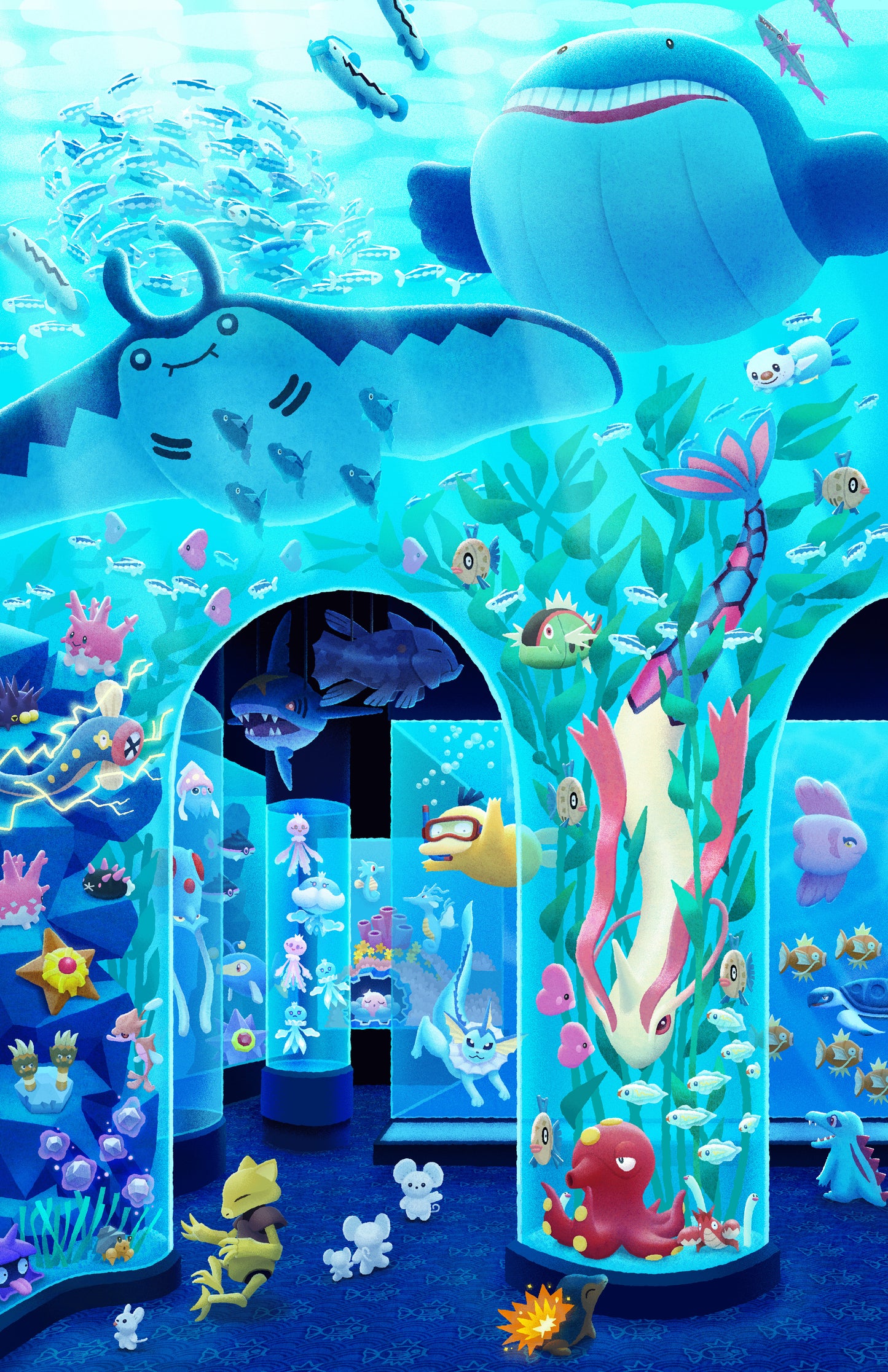 Aquarium Pals Art Print