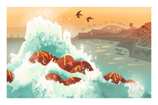 Ocean Waves Art Print