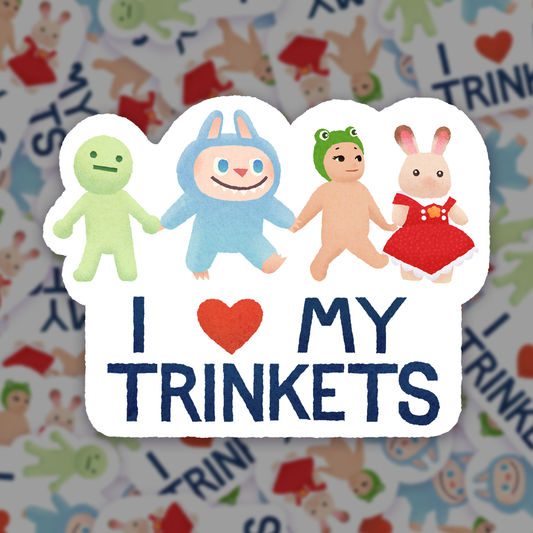 I <3 My Trinkets Sticker